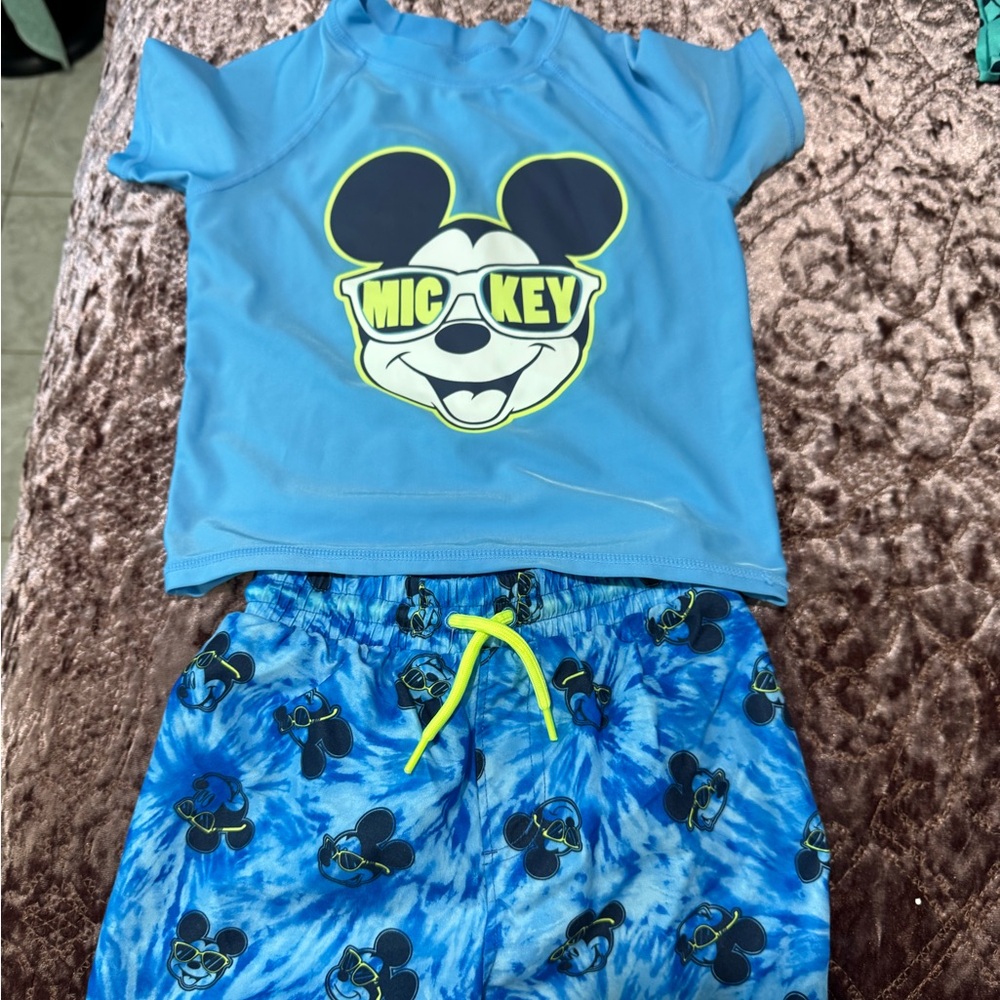 Disney Mickey Mouse Blue Kids Swim Set